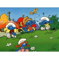 Schtroumpfs обои (2 шт.) Schtroumpfs обои (2 шт.)