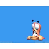 Червь из игры Worms 3D - фото обои и картинки, обои юмор Червь из игры Worms 3D - фото обои и картинки, обои юмор