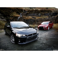 Mitsubishi Lancer Evolution X обои (2 шт.) Mitsubishi Lancer Evolution X обои (2 шт.)