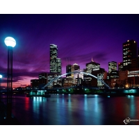Sunset Over Melbourne Australia ,     