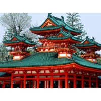 Храм Heian, обои и прикольные картинки на рабочий стол Храм Heian, обои и прикольные картинки на рабочий стол