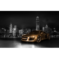 Audi R8 Gold ,         