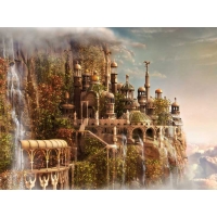 Фентези замок 3d фотографии на рабочий стол Фентези замок 3d фотографии на рабочий стол